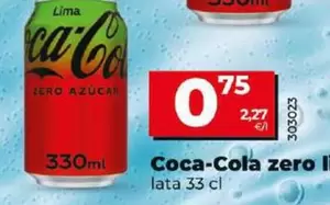 Oferta de Coca-Cola - Zero Lima por 0,75€ en Dia