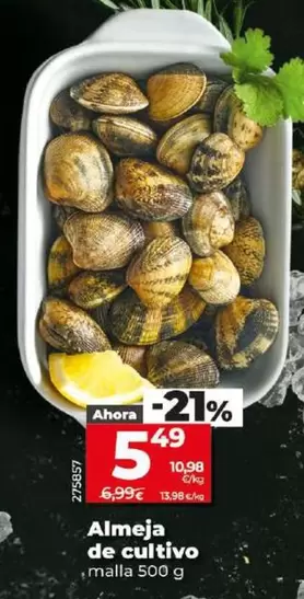 Oferta de Almeja De Cultivo por 5,49€ en Dia