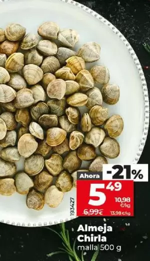 Oferta de Almeja Chirla por 5,49€ en Dia