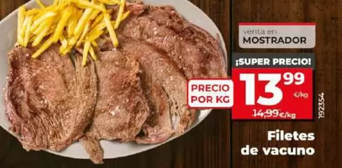 Oferta de Filetes De Vacuno por 13,99€ en Dia
