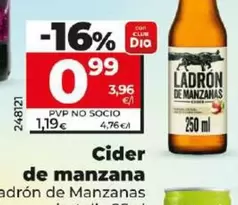 Oferta de Ladrón De Manzanas - Cider De Manzana por 0,99€ en Dia