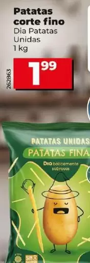 Oferta de Dia Patatas Unidas - Patatas Corte Fino  por 1,99€ en Dia