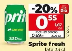 Oferta de Sprite - Fresh por 0,55€ en Dia