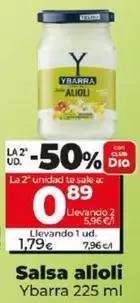 Oferta de Ybarra - Salsa Alioli 225 Ml por 1,79€ en Dia