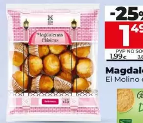 Oferta de El Molino De Dia - Magdalenas Redondas 515 G por 1,49€ en Dia