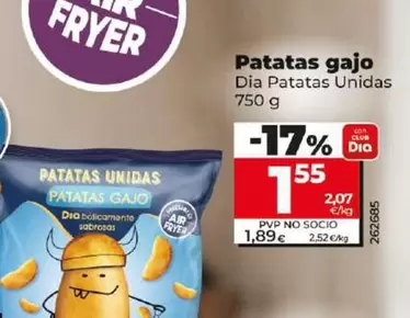 Oferta de Dia Patatas Unidas - Patatas Gajo  por 1,55€ en Dia