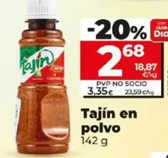 Oferta de Tajín En Polvo  por 2,68€ en Dia