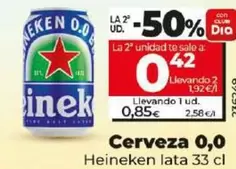 Oferta de Heineken - Cerveza 0,0  por 0,85€ en Dia