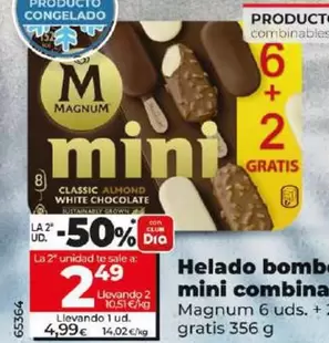 Oferta de Magnum - Helado Bombón Mini Combinado por 4,99€ en Dia