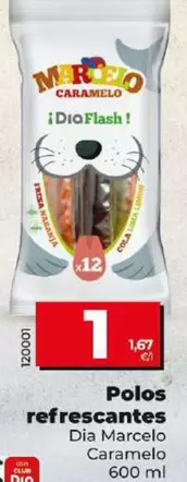 Oferta de Dia Marcelo Caramelo - Polos Refrescantes  por 1€ en Dia