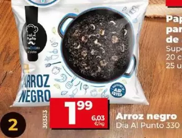 Oferta de Dia Al Punto - Arroz Negro por 1,99€ en Dia