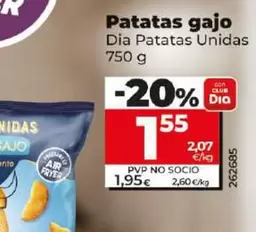 Oferta de Dia Patatas Unidas - Patatas Gajo por 1,55€ en Dia