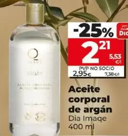 Oferta de Dia Imaqe - Aceite Corporal De Argán  por 2,21€ en Dia