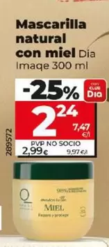 Oferta de Dia Imaqe - Mascarilla Natural Con Miel  por 2,24€ en Dia