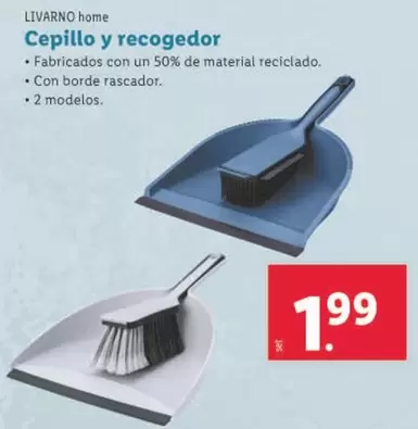 Oferta de Livarno Home - Cepillo Y Recogedor por 1,99€ en Lidl