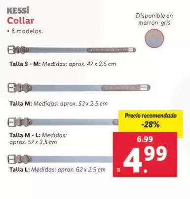 Oferta de Kessi/ Collar por 4,99€ en Lidl