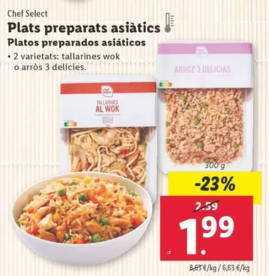 Oferta de Chef Select - Platos Preparados Asiáticos por 1,99€ en Lidl
