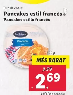 Oferta de Duc De Coeur - Pancakes Estilo Francés por 2,69€ en Lidl