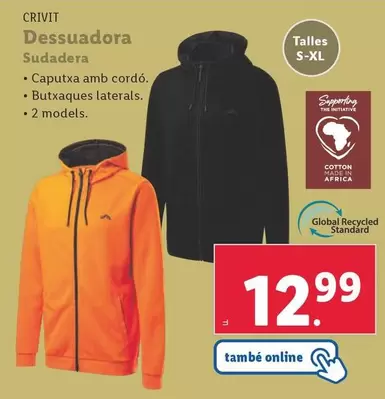 Oferta de Crivit - Sudadera por 12,99€ en Lidl