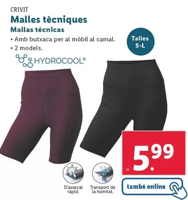 Oferta de Crivit - Mallas Técnicas por 5,99€ en Lidl