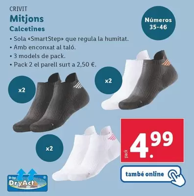 Oferta de Crivit - Calcetines por 4,99€ en Lidl