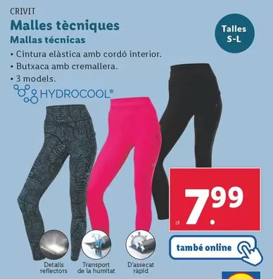 Oferta de Crivit - Mallas Tecnicas por 7,99€ en Lidl