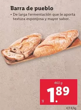 Oferta de Barra De Pueblo por 1,89€ en Lidl