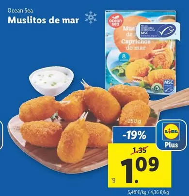 Oferta de Ocean sea - Muslitos De Mar por 1,09€ en Lidl