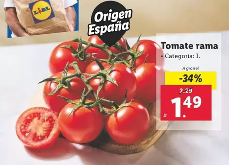Oferta de Tomate Rama por 1,49€ en Lidl