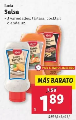 Oferta de Kania - Salsa por 1,89€ en Lidl