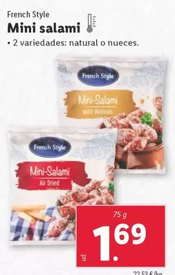 Oferta de French Style - Mini Salami por 1,69€ en Lidl