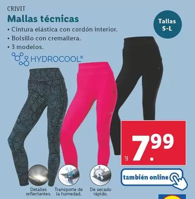 Oferta de Crivit - Mallas Tecnicas por 7,99€ en Lidl