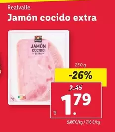 Oferta de Realvalle - Jamón Cocido Extra  por 1,79€ en Lidl