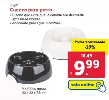 Oferta de Dogit - Cuenco Para Perro por 9,99€ en Lidl