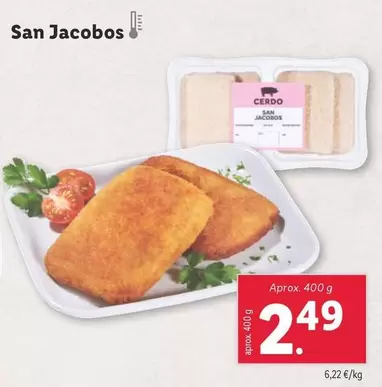 Oferta de San Jacobos por 2,49€ en Lidl