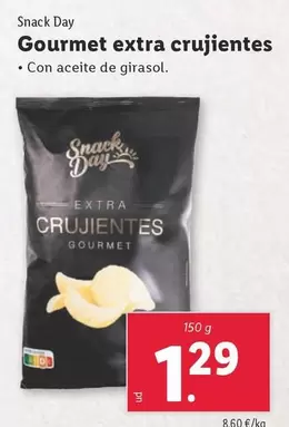 Oferta de Snack Day - Gourmet Extra Crujientes por 1,29€ en Lidl