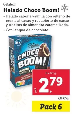 Oferta de Gelatelli - Helado Choco Boom! por 2,79€ en Lidl
