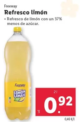Oferta de Freeway - Refresco Limon por 0,92€ en Lidl