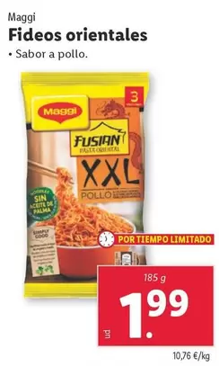 Oferta de Maggi - Fideos Orientales por 1,99€ en Lidl