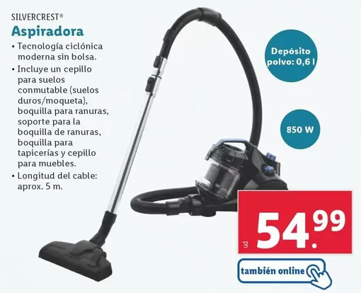 Oferta de SilverCrest - Aspiradora por 54,99€ en Lidl