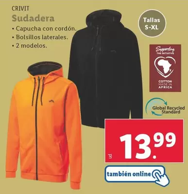Oferta de Crivit - Sudadera por 13,99€ en Lidl