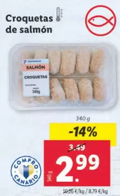 Oferta de Croquetas De Salmon por 2,99€ en Lidl