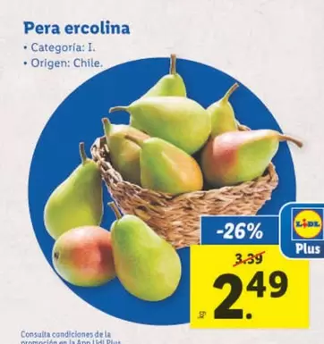 Oferta de Pera Ercolina por 2,49€ en Lidl