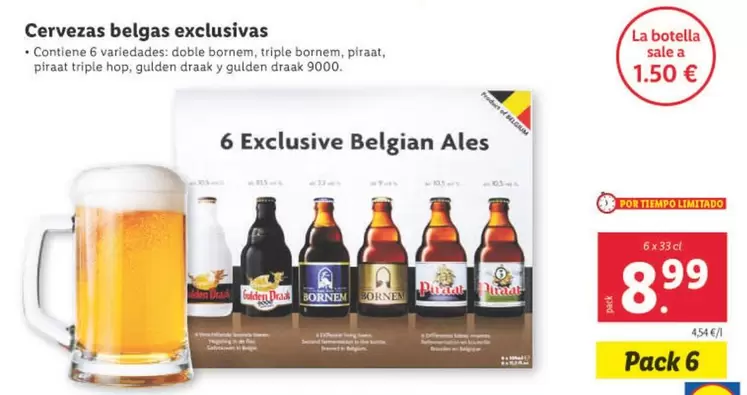 Oferta de Cervezas Belgas Exclusivas por 8,99€ en Lidl