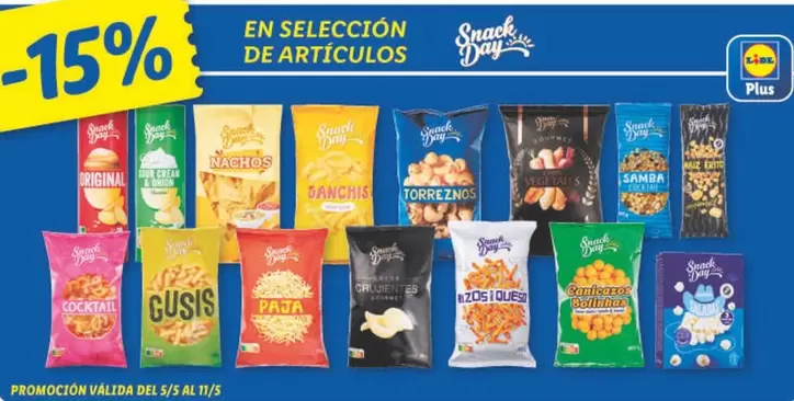 Oferta de Snack Day - En Seleccion De Articulos en Lidl