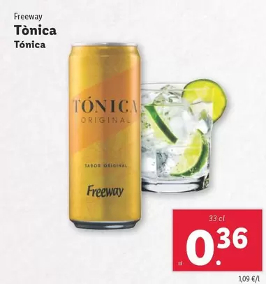 Oferta de Freeway - Tónica  por 0,36€ en Lidl