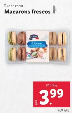 Oferta de Duc De Coeur - Macarons Frescos por 3,99€ en Lidl