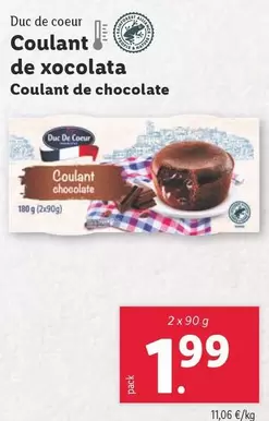 Oferta de Duc De Coeur - Coulant De Chocolate por 1,99€ en Lidl