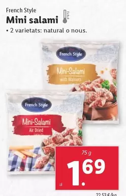 Oferta de French Style - Mini Salami por 1,69€ en Lidl