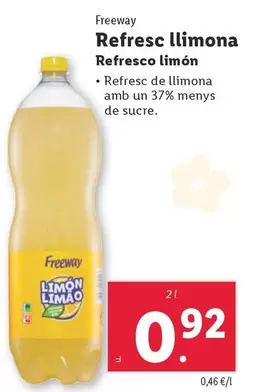 Oferta de Freeway - Refresco Limón por 0,92€ en Lidl